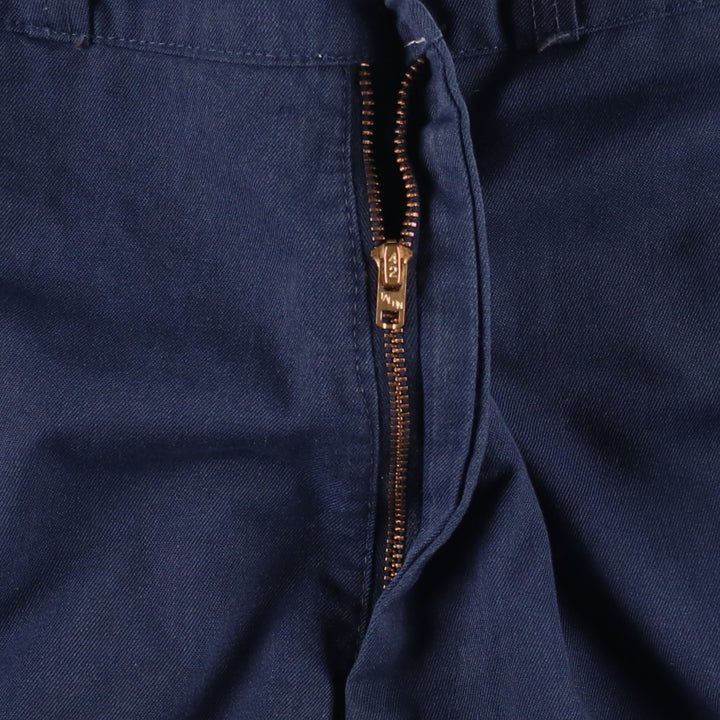 70s-80'S Sears Prema-Prest Work Pants, Men's Size W34 (approx.), Vintage unclear navy blue type Vintage Second Hand