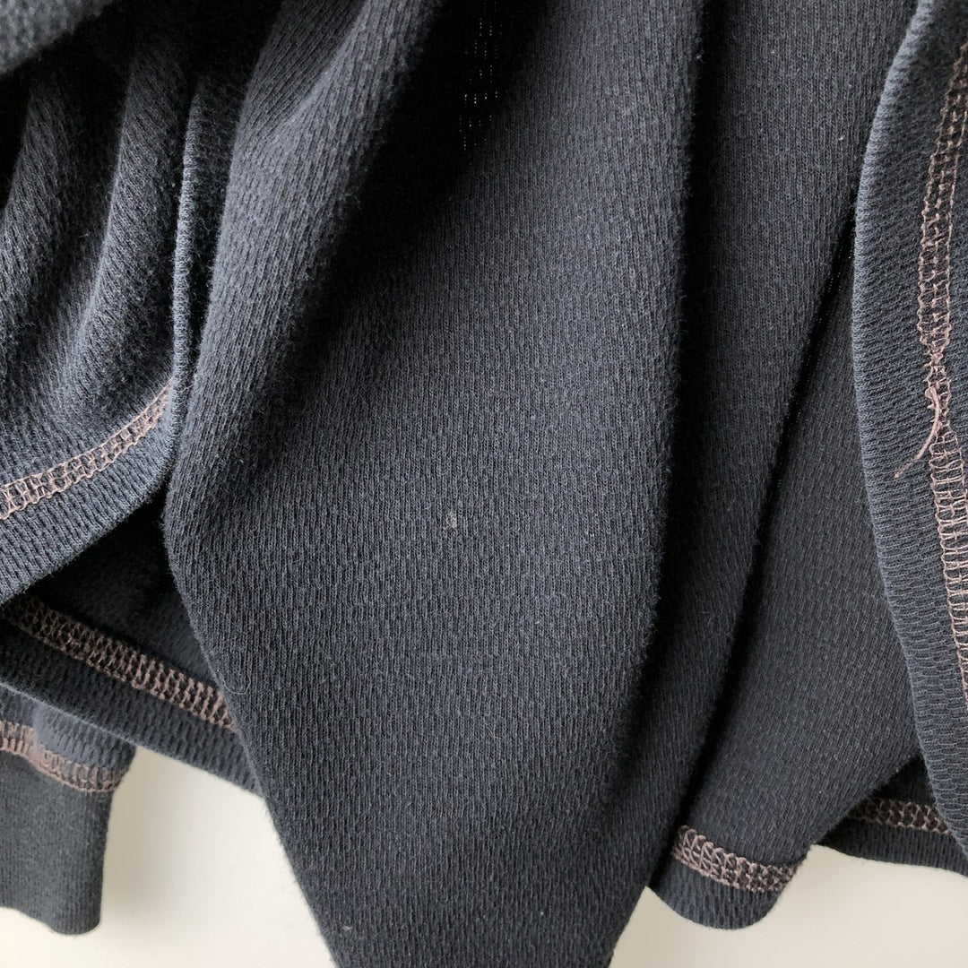 Harley-Davidson Thermal Long-Sleeve T-Shirt, Men's Size XXL (approx.) unclear black type Vintage Second Hand