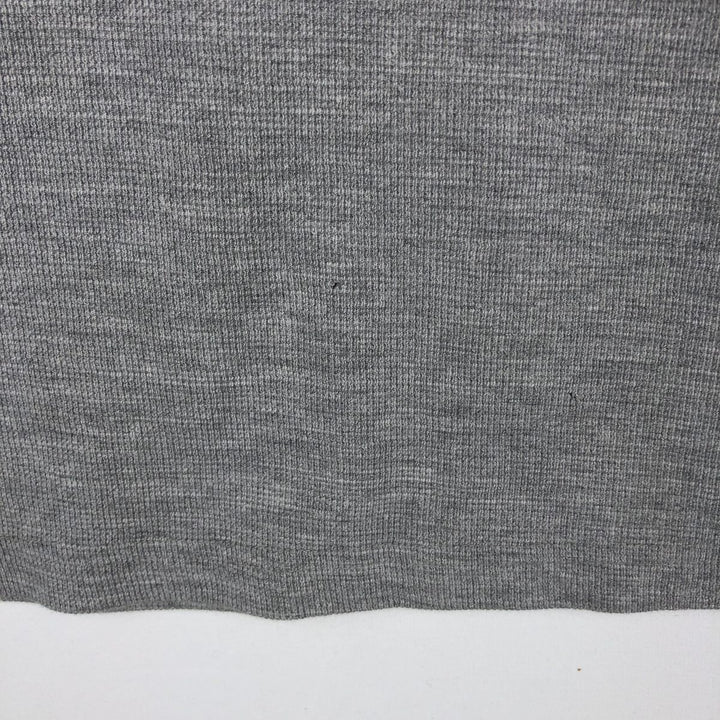 Harley-Davidson Motorcycle Thermal Long-Sleeve T-Shirt, Men's Size M (approx.) cotton gray type Vintage Second Hand