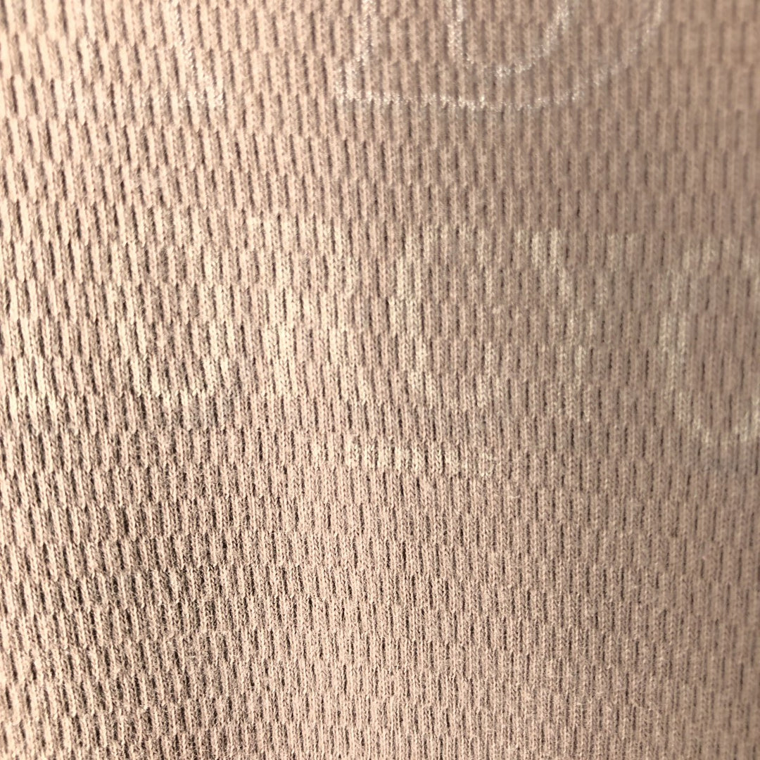 Harley-Davidson Thermal Long-Sleeve T-Shirt, Honeycomb Pattern, Made in USA, Men's Size XXL (approx.) cotton Beige type Vintage Second Hand