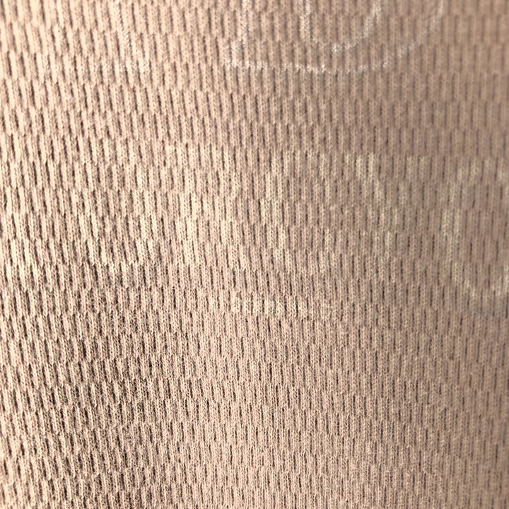 Harley-Davidson Thermal Long-Sleeve T-Shirt, Honeycomb Pattern, Made in USA, Men's Size XXL (approx.) cotton Beige type Vintage Second Hand