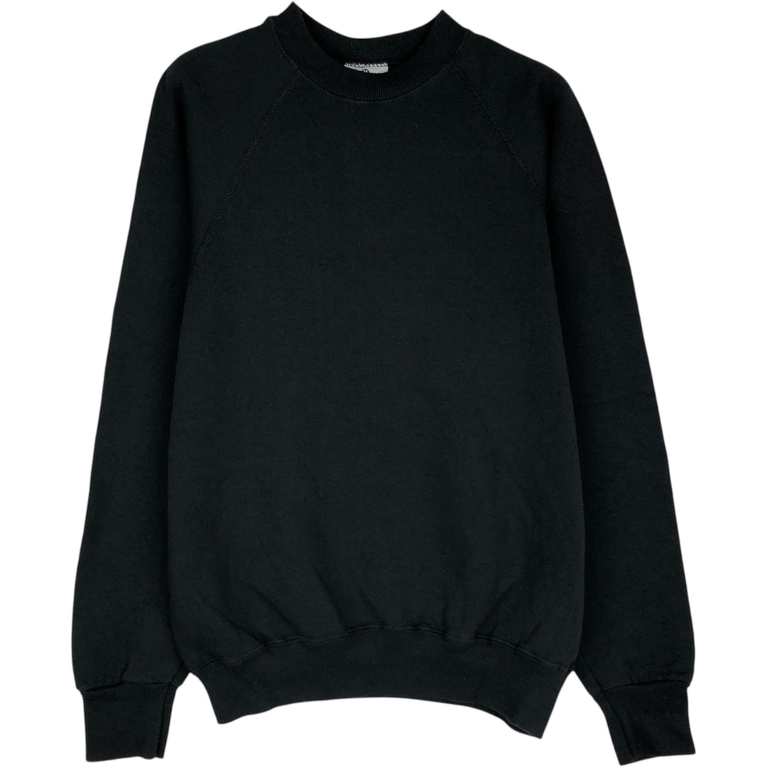 90'S Lee MIDWEIGHT Plain Blank Sweatshirt, Made in USA, Men's Size M (Equivalent), Vintage cotton black type Vintage Second Hand