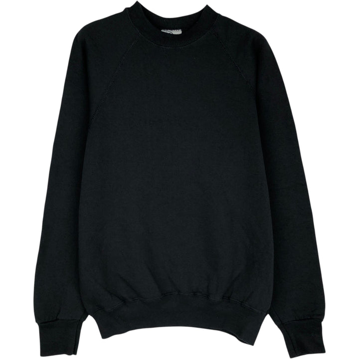 90'S Lee MIDWEIGHT Plain Blank Sweatshirt, Made in USA, Men's Size M (Equivalent), Vintage cotton black type Vintage Second Hand