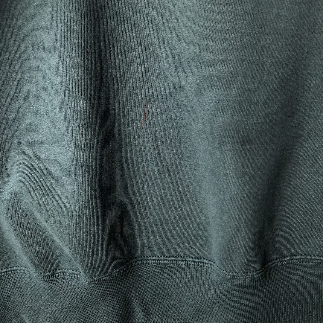 90'S Russell plain blank sweatshirt, sweatshirt, made in USA, men's size L, vintage cotton dark green Vintage Second Hand