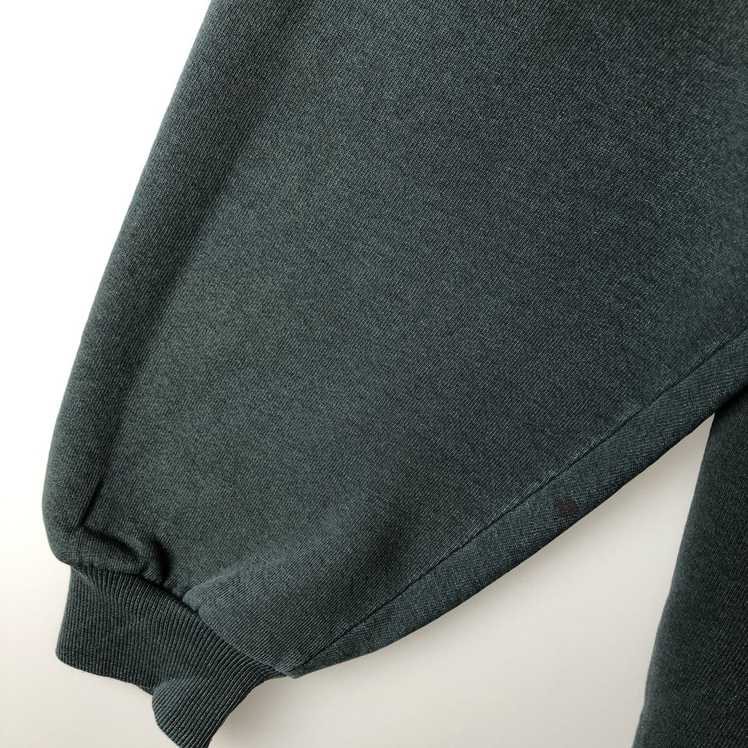 90'S Russell plain blank sweatshirt, sweatshirt, made in USA, men's size L, vintage cotton dark green Vintage Second Hand