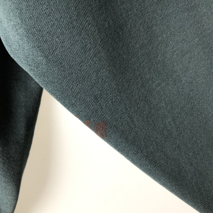 90'S Russell plain blank sweatshirt, sweatshirt, made in USA, men's size L, vintage cotton dark green Vintage Second Hand