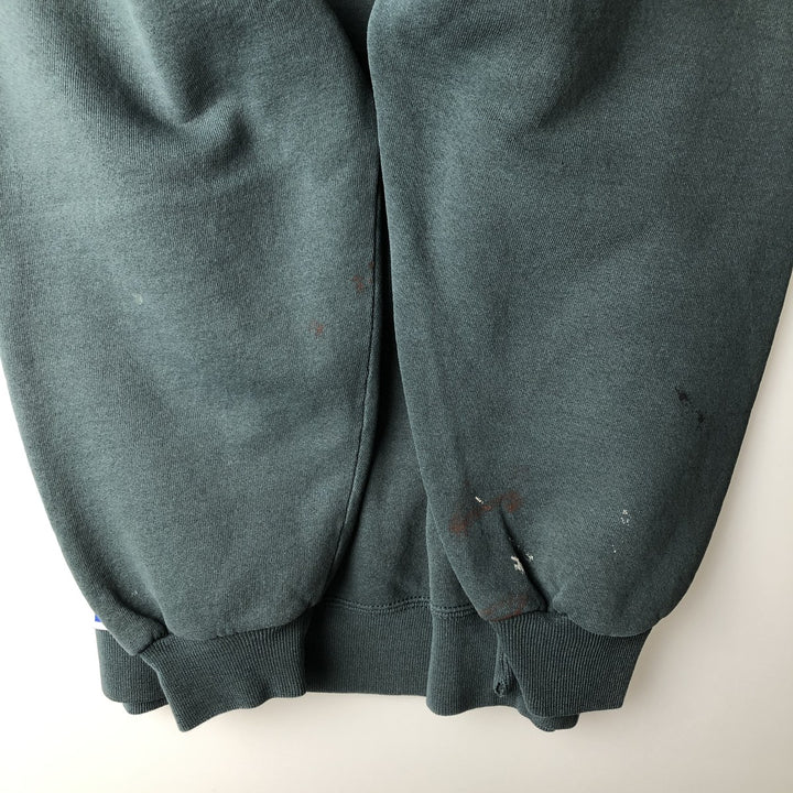 90'S Russell plain blank sweatshirt, sweatshirt, made in USA, men's size L, vintage cotton dark green Vintage Second Hand