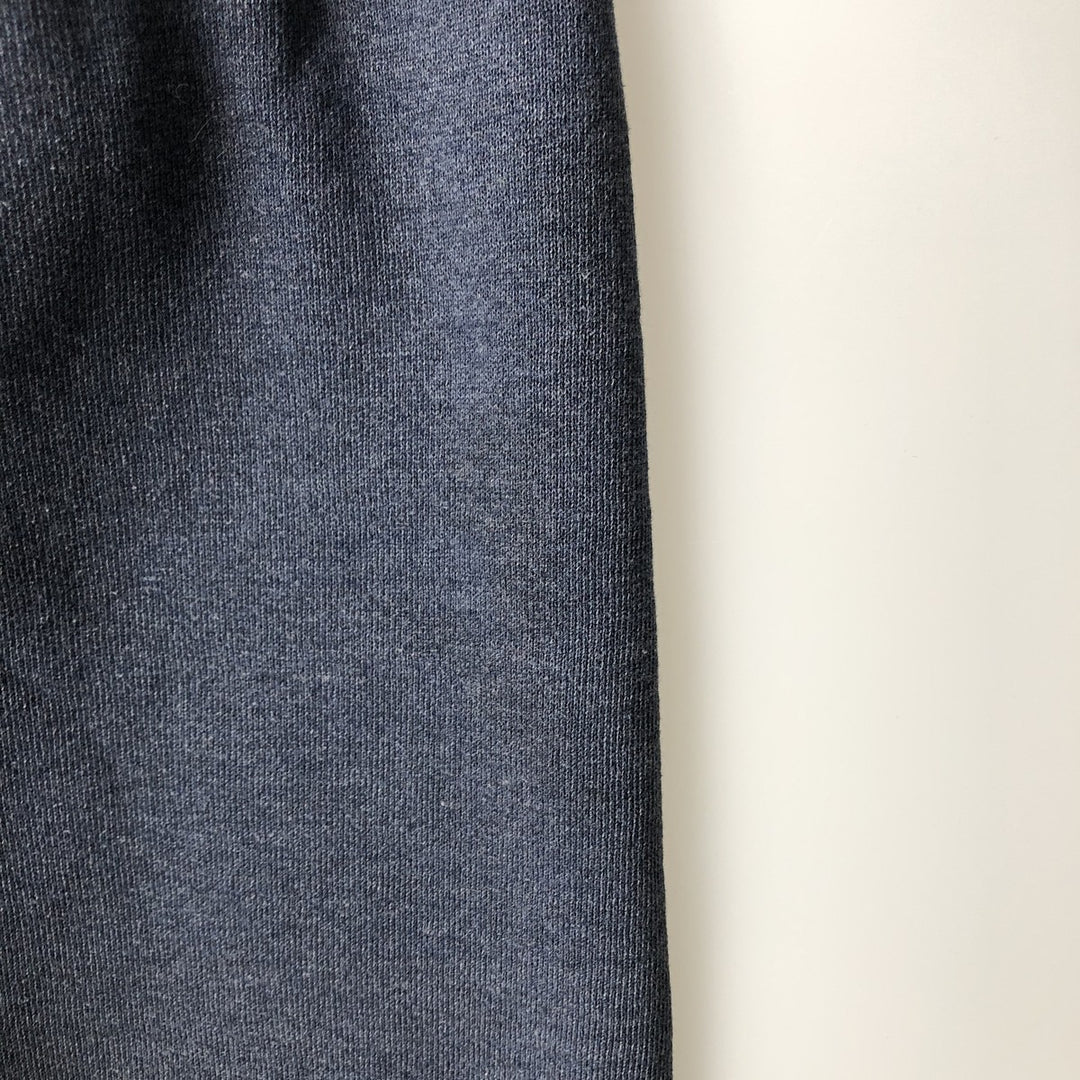 90'S Russell plain blank sweatshirt, men's M size, vintage polyester navy blue type Vintage Second Hand