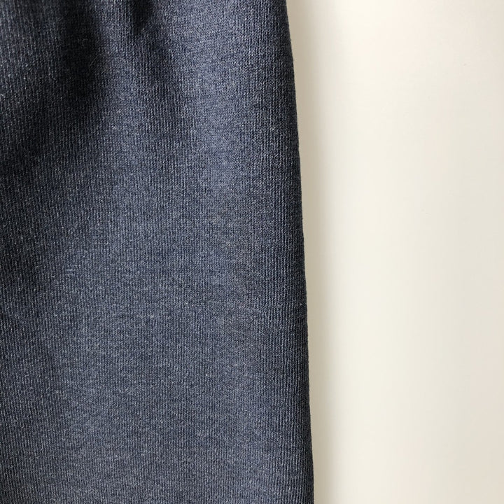90'S Russell plain blank sweatshirt, men's M size, vintage polyester navy blue type Vintage Second Hand