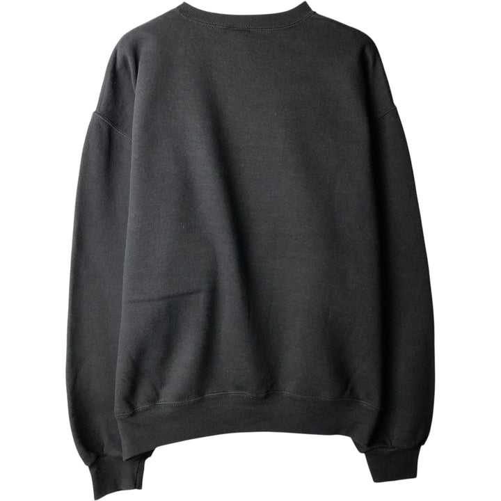 90'S Russell plain blank sweatshirt, sweatshirt, men's size L, vintage cotton black type Vintage Second Hand