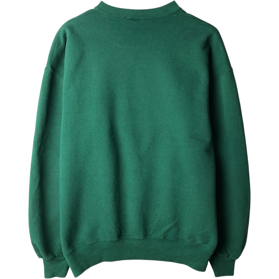 90'S Russell plain blank sweatshirt, sweatshirt, made in USA, men's XL size, vintage cotton Green type dark green Vintage Second Hand