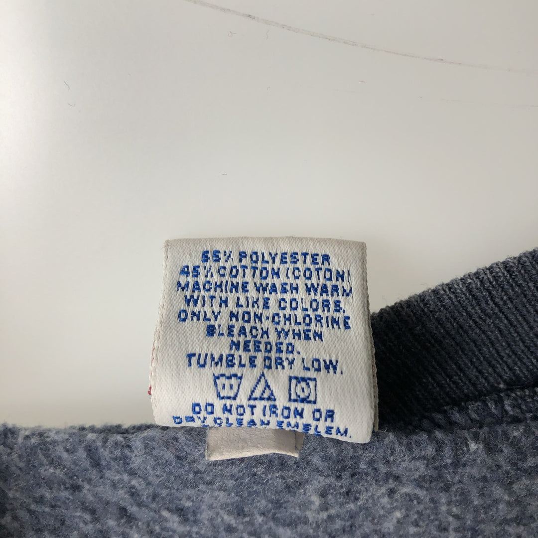 90'S Russell Athletic Plain Blank Sweatshirt, Men's Size L (Equivalent), Vintage polyester navy blue type Vintage Second Hand