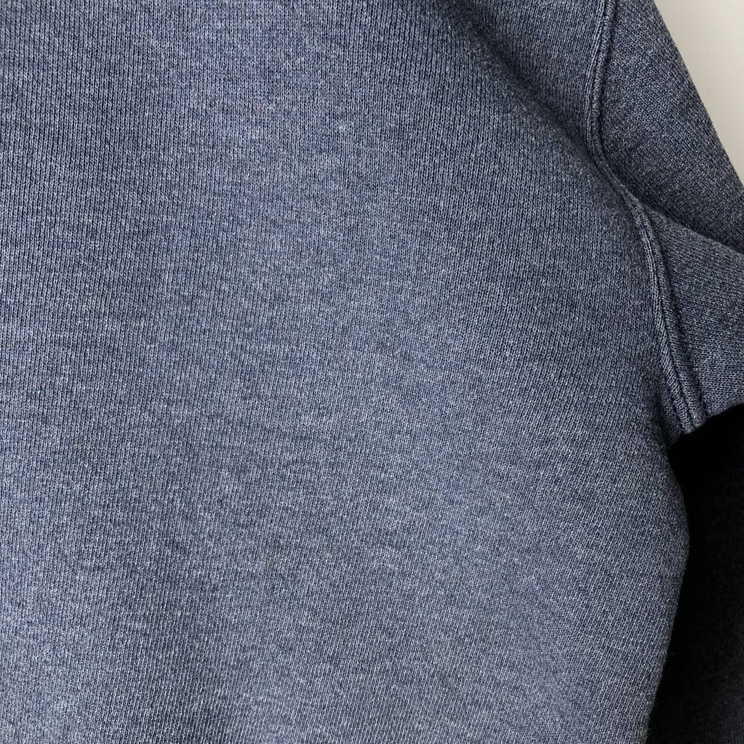 90'S Russell Athletic Plain Blank Sweatshirt, Men's Size L (Equivalent), Vintage polyester navy blue type Vintage Second Hand
