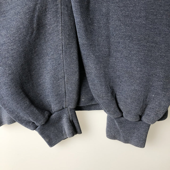 90'S Russell Athletic Plain Blank Sweatshirt, Men's Size L (Equivalent), Vintage polyester navy blue type Vintage Second Hand
