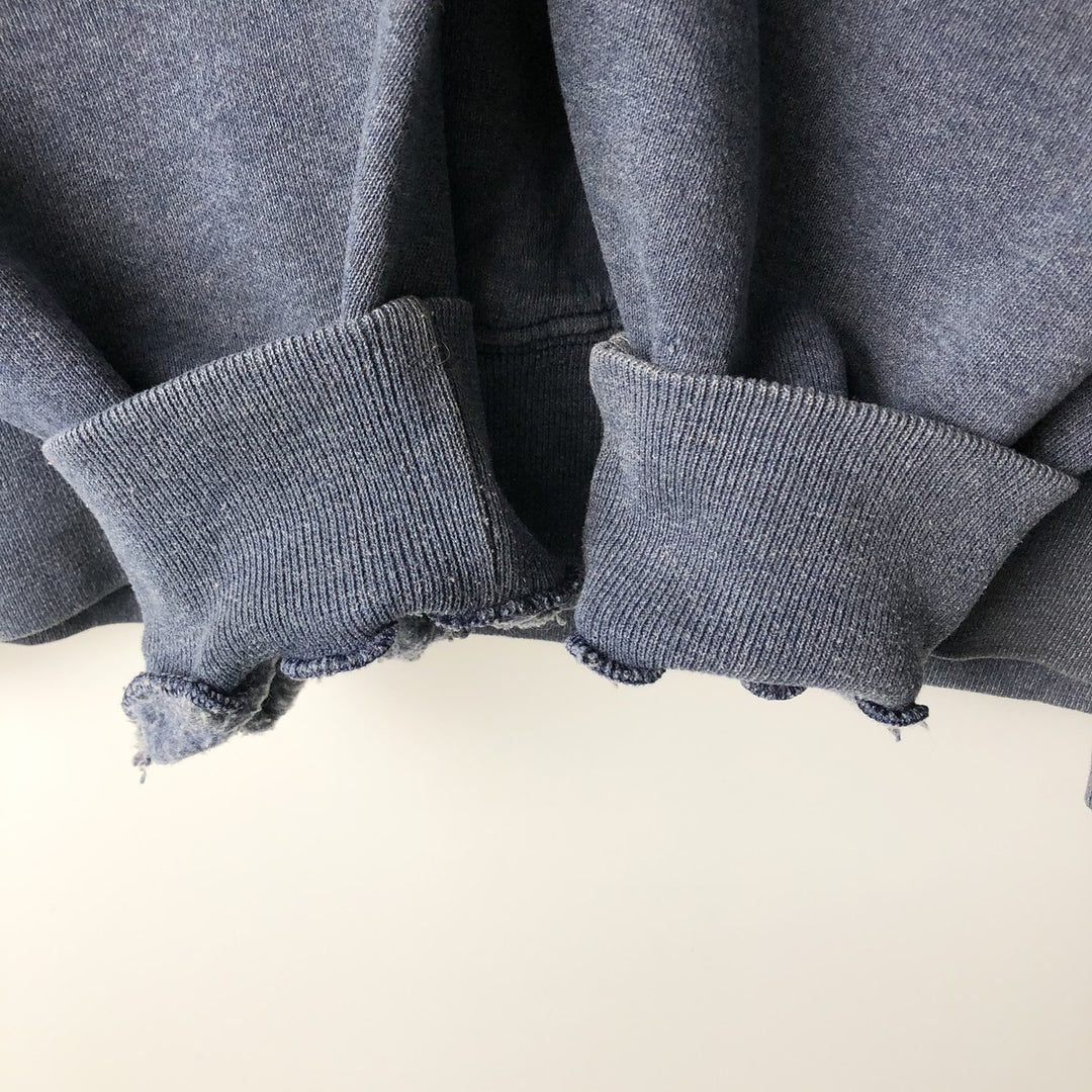 90'S Russell Athletic Plain Blank Sweatshirt, Men's Size L (Equivalent), Vintage polyester navy blue type Vintage Second Hand