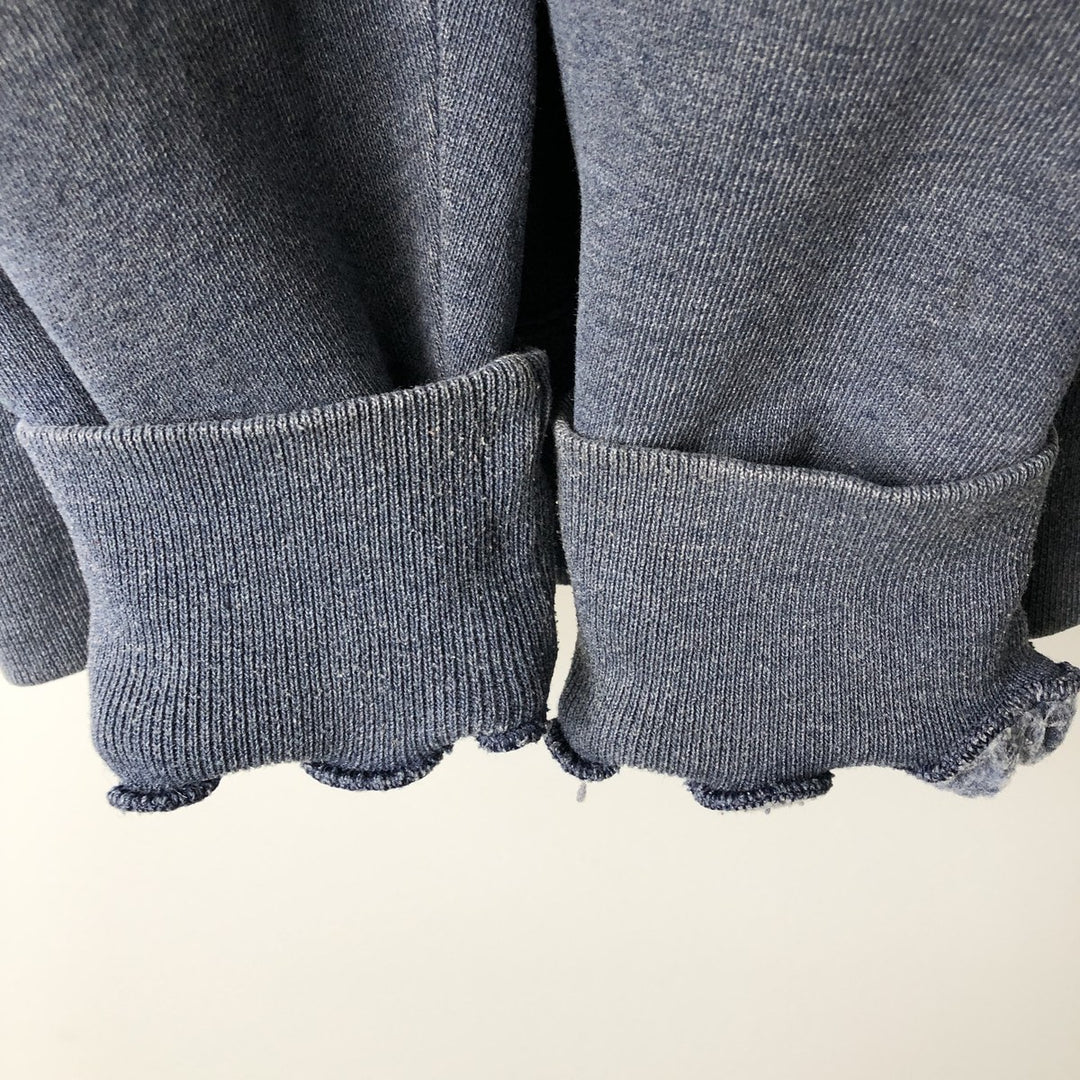 90'S Russell Athletic Plain Blank Sweatshirt, Men's Size L (Equivalent), Vintage polyester navy blue type Vintage Second Hand