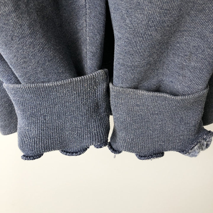 90'S Russell Athletic Plain Blank Sweatshirt, Men's Size L (Equivalent), Vintage polyester navy blue type Vintage Second Hand