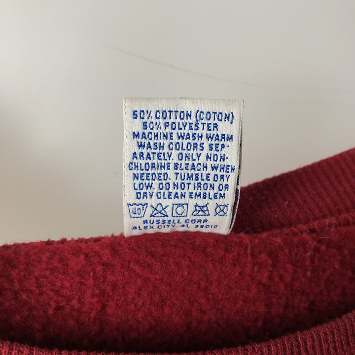 90'S Russell plain blank sweatshirt, sweatshirt, made in USA, men's XXL, vintage cotton red type Vintage Second Hand