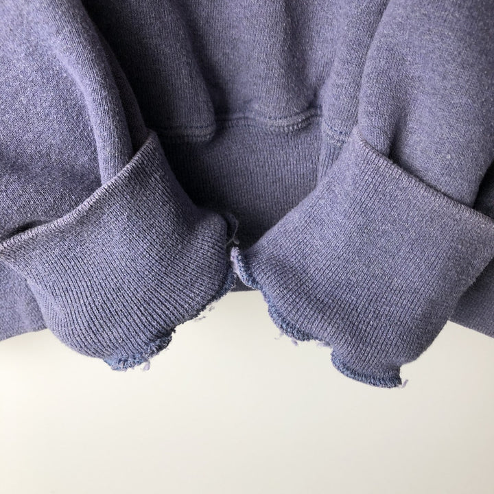 90'S Russell plain blank sweatshirt, men's M size, vintage polyester purple type Vintage Second Hand