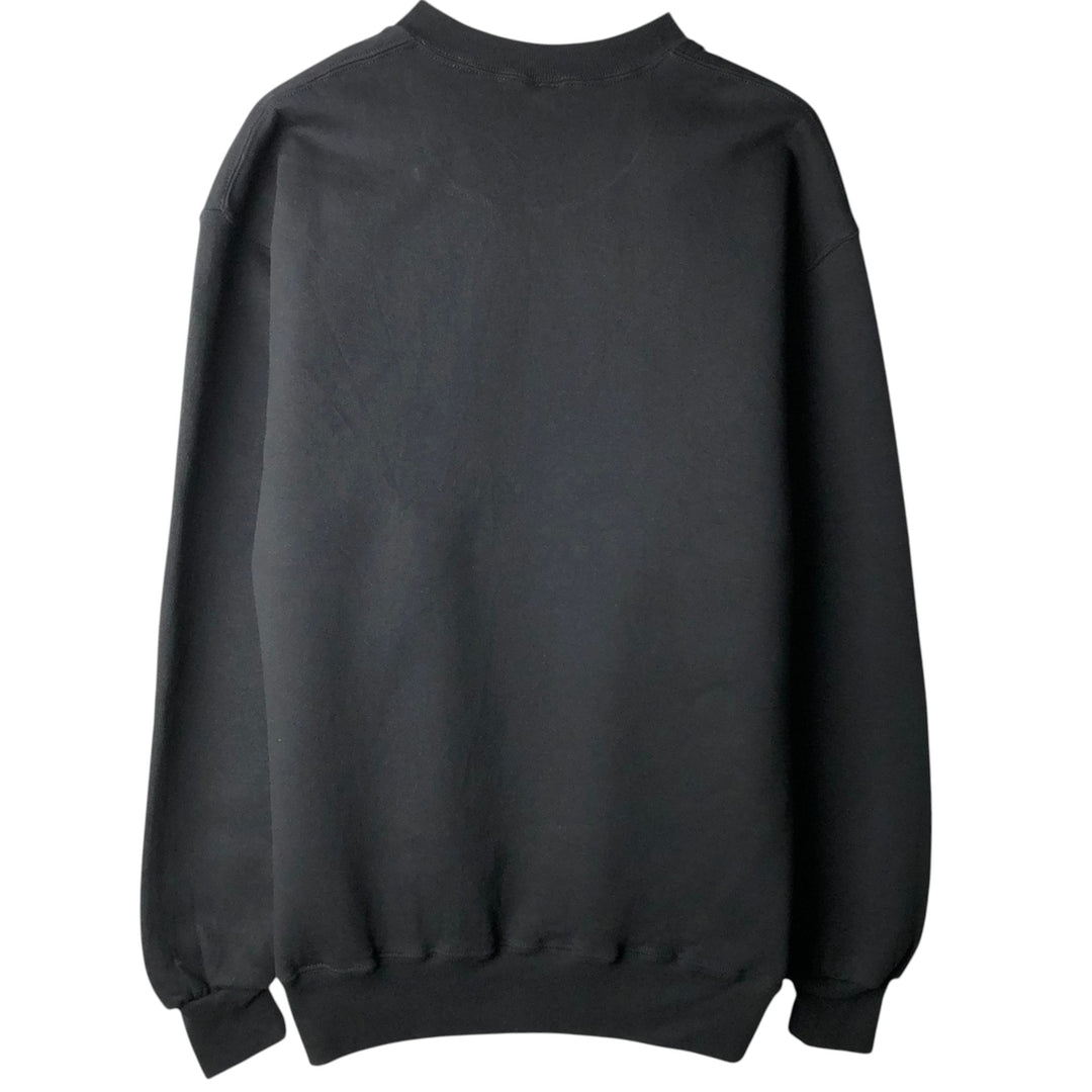 90'S Russell plain blank sweatshirt, sweatshirt, made in USA, men's size L, vintage cotton black type Vintage Second Hand