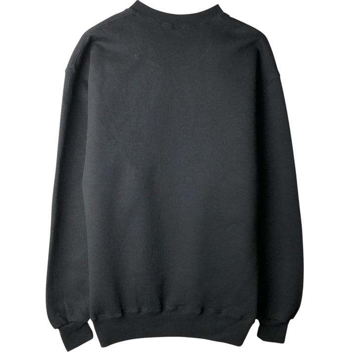 90'S Russell plain blank sweatshirt, sweatshirt, made in USA, men's size L, vintage cotton black type Vintage Second Hand