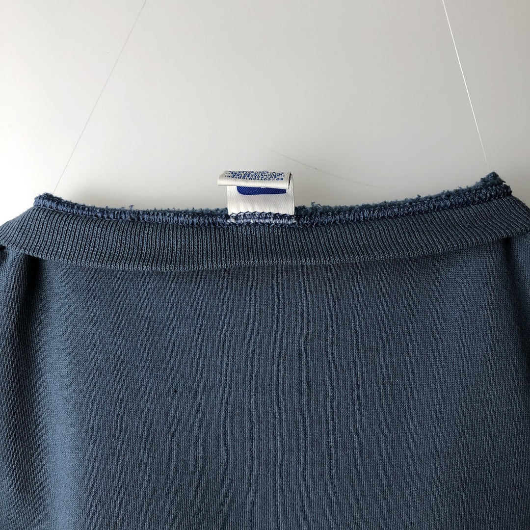 90'S Russell plain blank sweatshirt, sweatshirt, men's XL size, vintage cotton navy blue type Vintage Second Hand