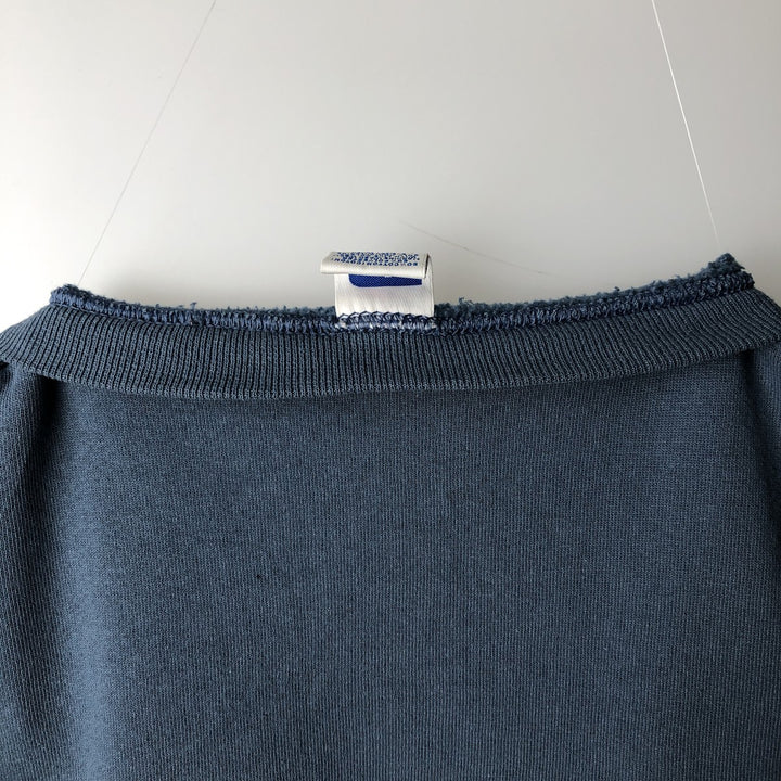 90'S Russell plain blank sweatshirt, sweatshirt, men's XL size, vintage cotton navy blue type Vintage Second Hand
