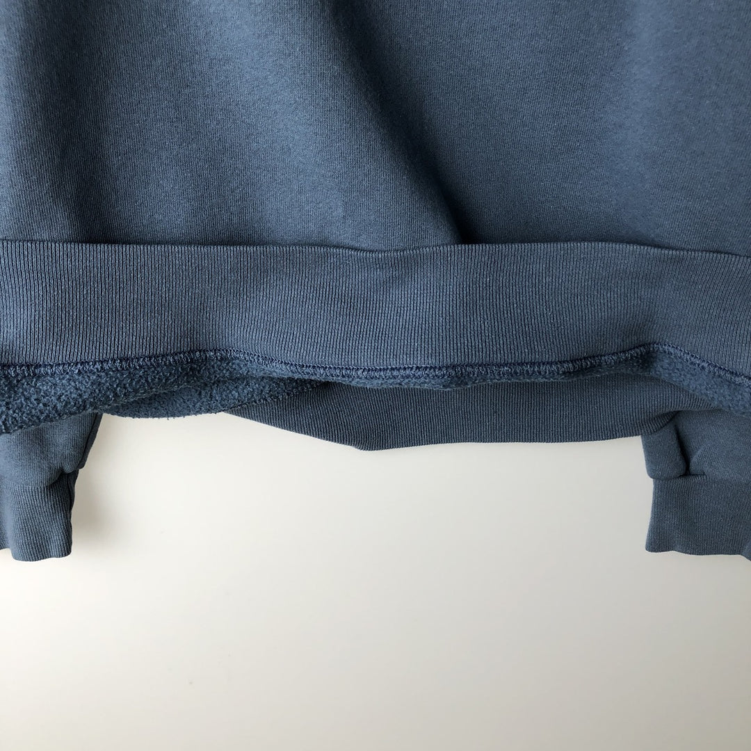 90'S Russell plain blank sweatshirt, sweatshirt, men's XL size, vintage cotton navy blue type Vintage Second Hand