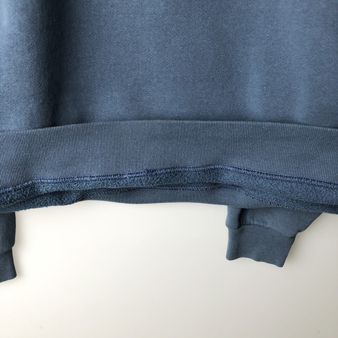 90'S Russell plain blank sweatshirt, sweatshirt, men's XL size, vintage cotton navy blue type Vintage Second Hand