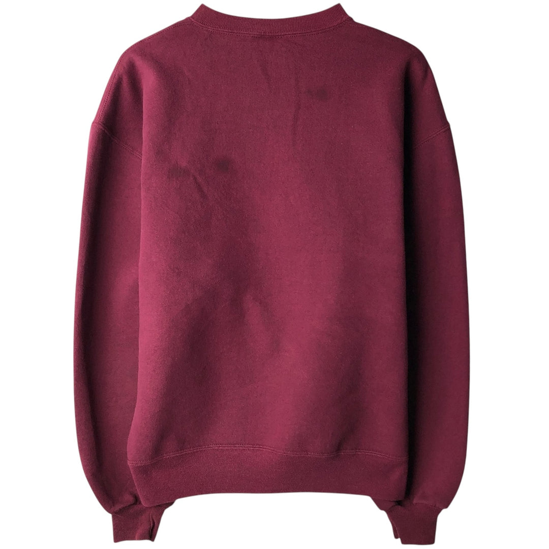 Vintage 90'S Russell ATHLETIC blank sweatshirt, made in the USA, size L, men's cotton wine-red Vintage Second Hand