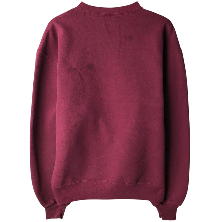 Vintage 90'S Russell ATHLETIC blank sweatshirt, made in the USA, size L, men's cotton wine-red Vintage Second Hand