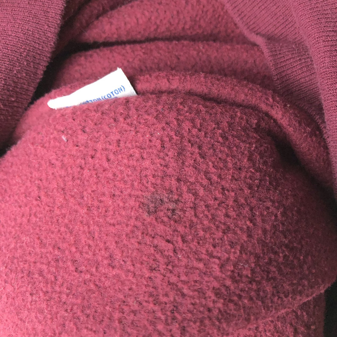 Vintage 90'S Russell ATHLETIC blank sweatshirt, made in the USA, size L, men's cotton wine-red Vintage Second Hand