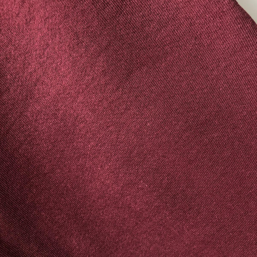 90'S Russell plain blank sweatshirt, men's M size, vintage cotton wine-red Vintage Second Hand