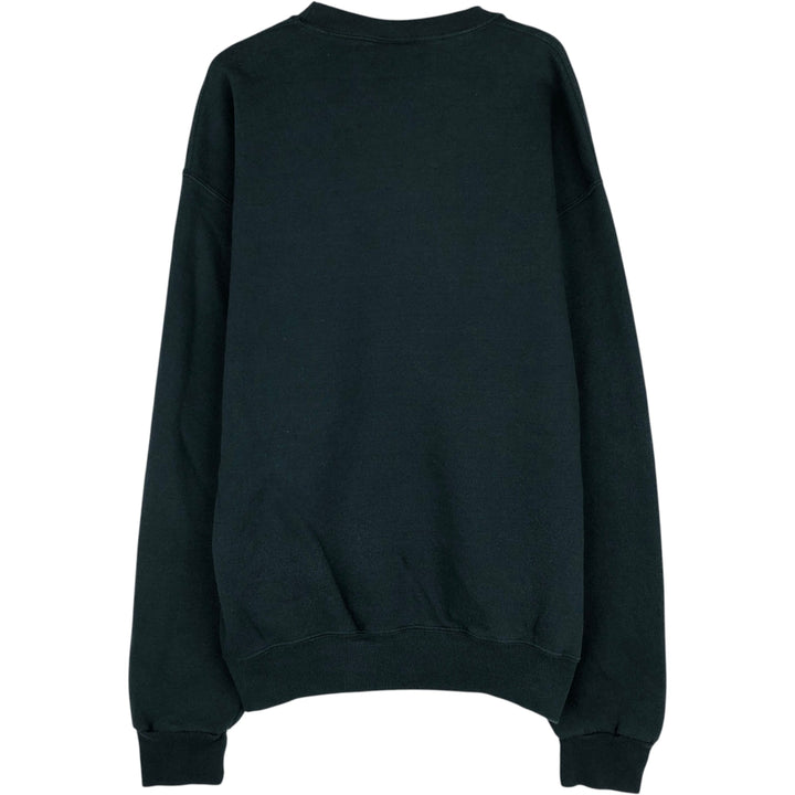 90'S Russell Athletic Plain Blank Sweatshirt, Men's Size XL (Equivalent), Vintage cotton dark green Vintage Second Hand