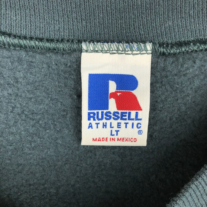 90'S Russell Athletic Plain Blank Sweatshirt, Men's Size XL (Equivalent), Vintage cotton dark green Vintage Second Hand