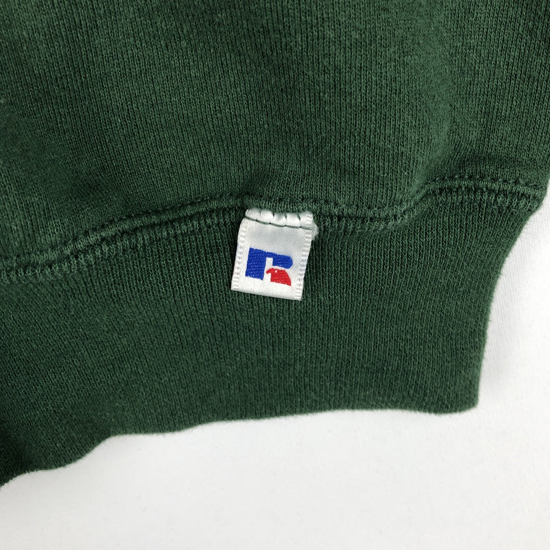 Vintage 90'S Russell ATHLETIC blank sweatshirt, made in the USA, size M, men's. cotton green type Vintage Second Hand