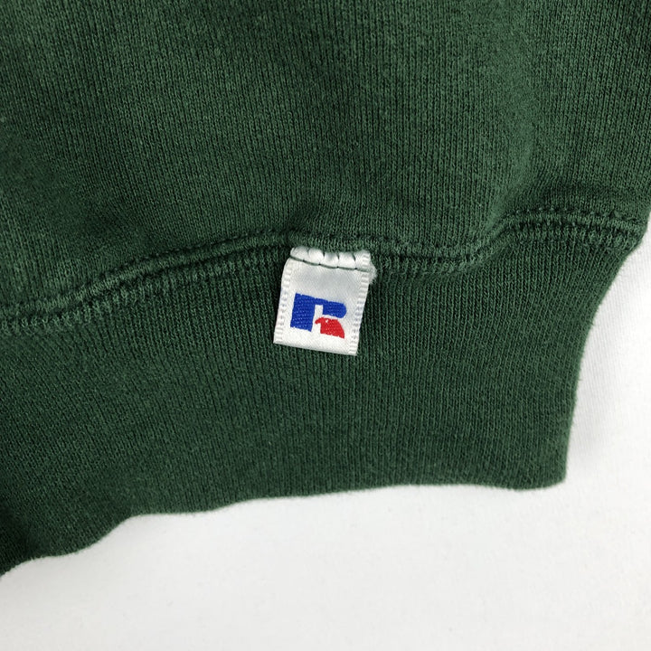 Vintage 90'S Russell ATHLETIC blank sweatshirt, made in the USA, size M, men's. cotton green type Vintage Second Hand