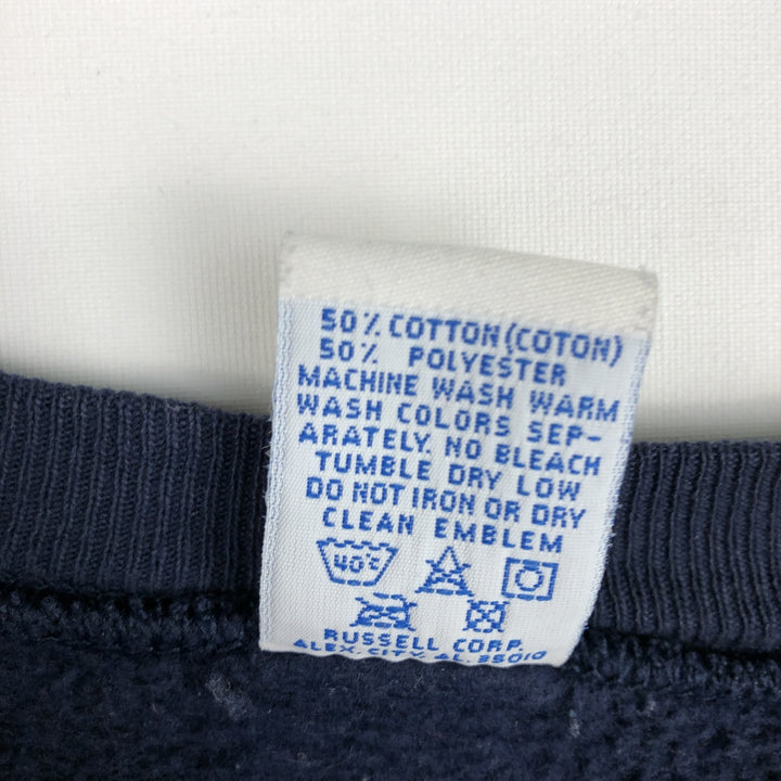 Vintage 90'S Russell ATHLETIC blank sweatshirt, made in the USA, men's size XL. cotton navy blue type Vintage Second Hand