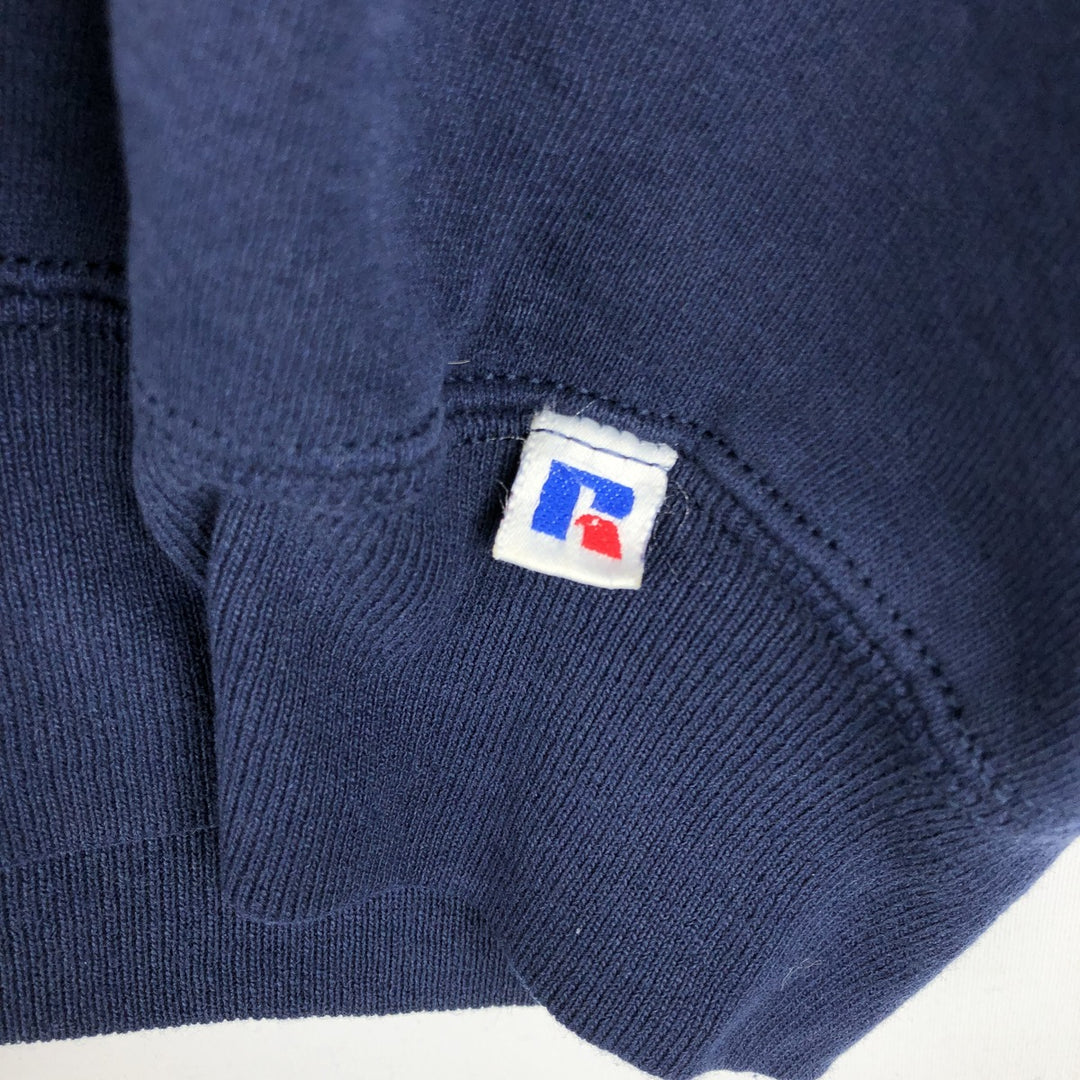 Vintage 90'S Russell ATHLETIC blank sweatshirt, made in the USA, men's size XL. cotton navy blue type Vintage Second Hand