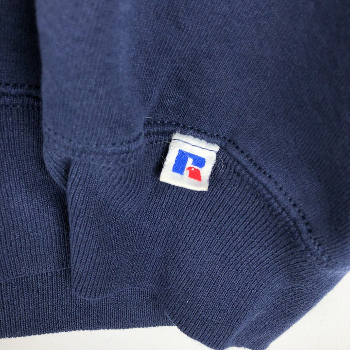 Vintage 90'S Russell ATHLETIC blank sweatshirt, made in the USA, men's size XL. cotton navy blue type Vintage Second Hand