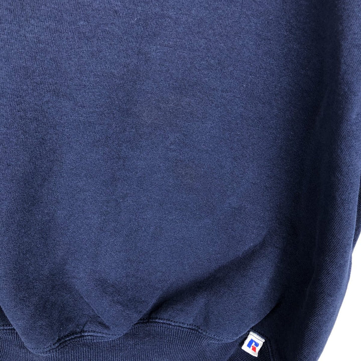 Vintage 90'S Russell ATHLETIC blank sweatshirt, made in the USA, men's size XL. cotton navy blue type Vintage Second Hand