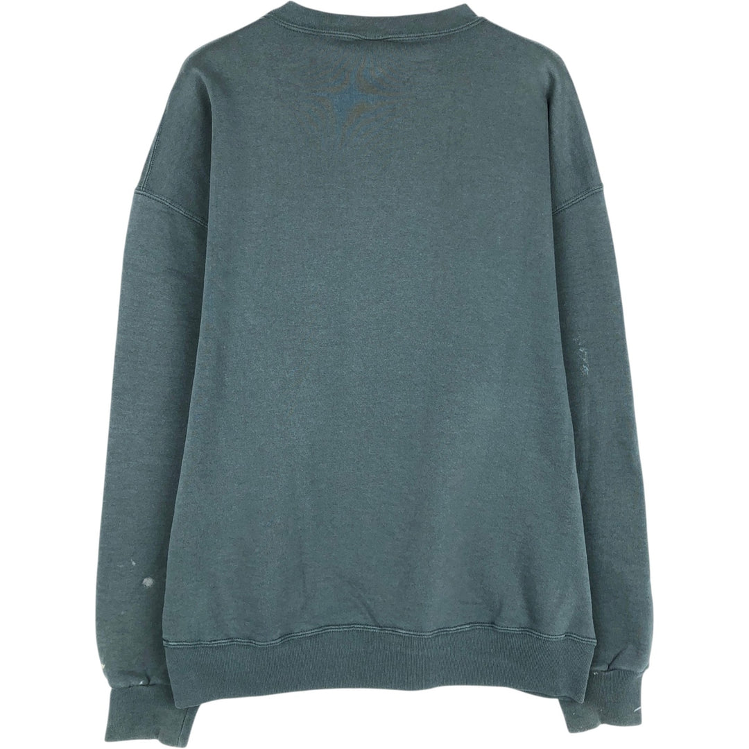 90'S Russell Athletic Plain Blank Sweatshirt, Men's Size XL (Equivalent), Vintage cotton green type Vintage Second Hand