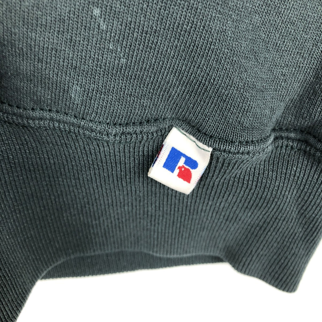 90'S Russell Athletic Plain Blank Sweatshirt, Men's Size XL (Equivalent), Vintage cotton green type Vintage Second Hand