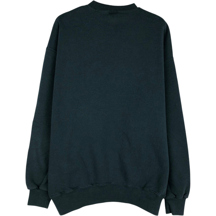 Vintage 90'S Russell ATHLETIC blank sweatshirt, made in the USA, size L, men's cotton green type Vintage Second Hand