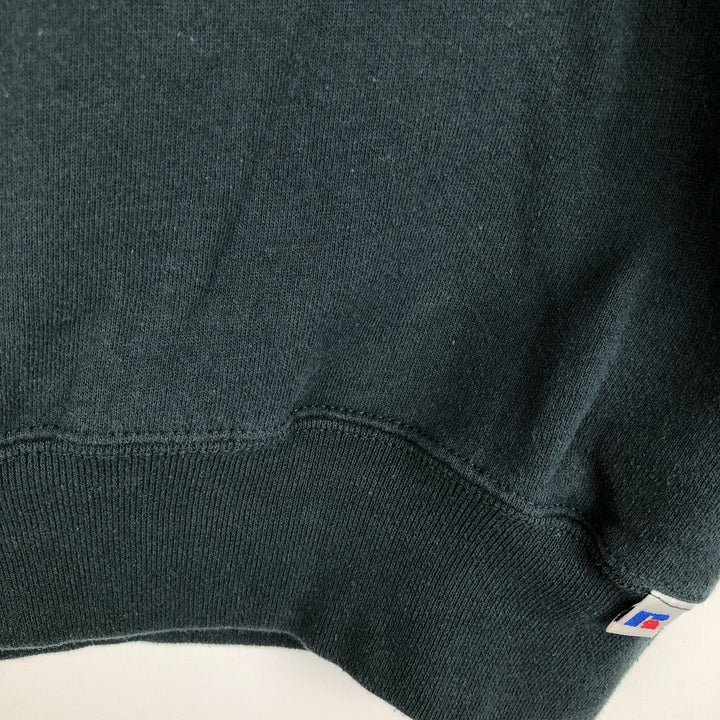 Vintage 90'S Russell ATHLETIC blank sweatshirt, made in the USA, size L, men's cotton green type Vintage Second Hand