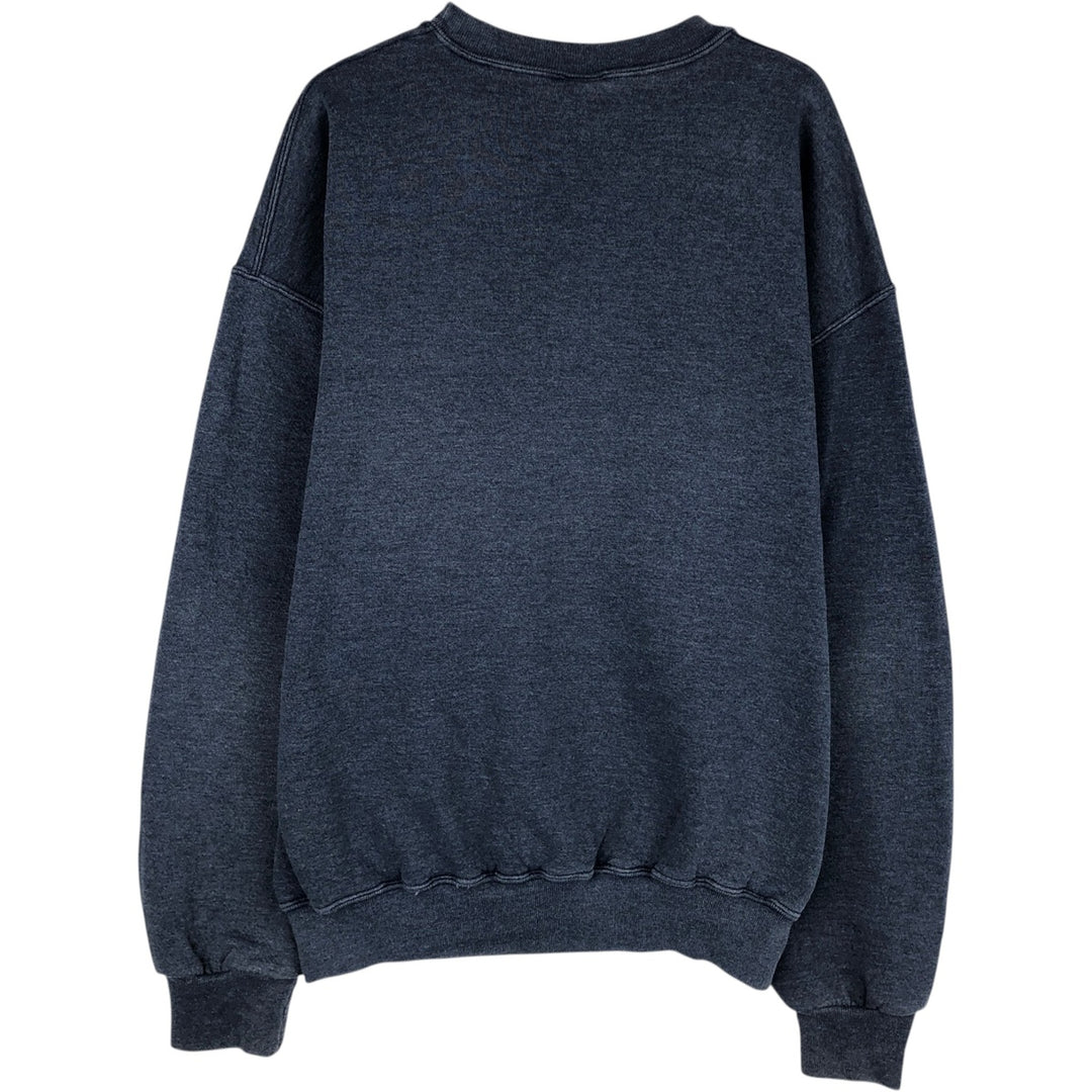 90'S Russell plain blank sweatshirt, sweatshirt, men's XL size, vintage cotton blue type Vintage Second Hand