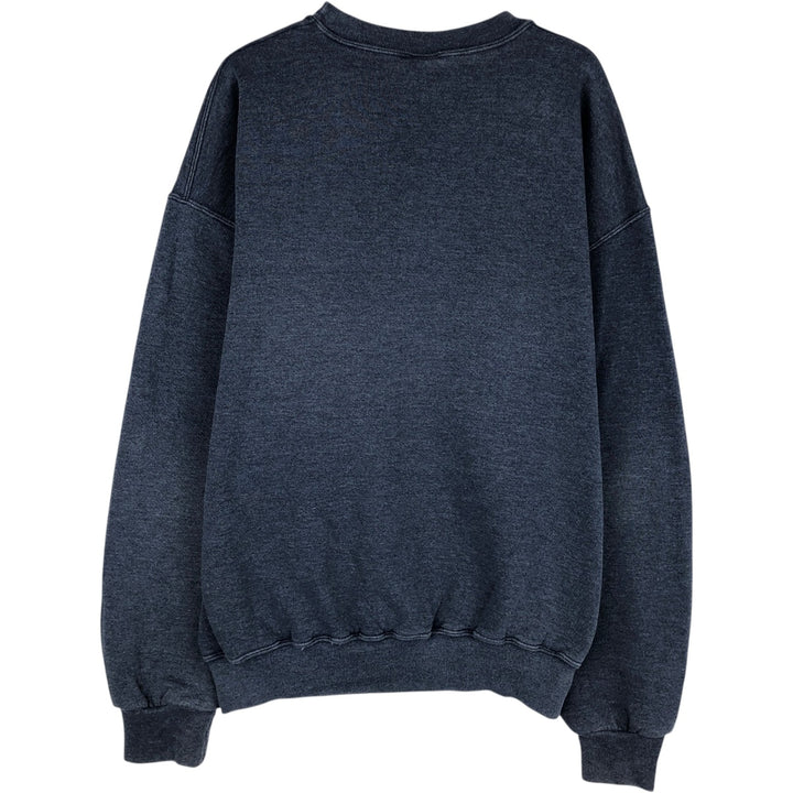 90'S Russell plain blank sweatshirt, sweatshirt, men's XL size, vintage cotton blue type Vintage Second Hand