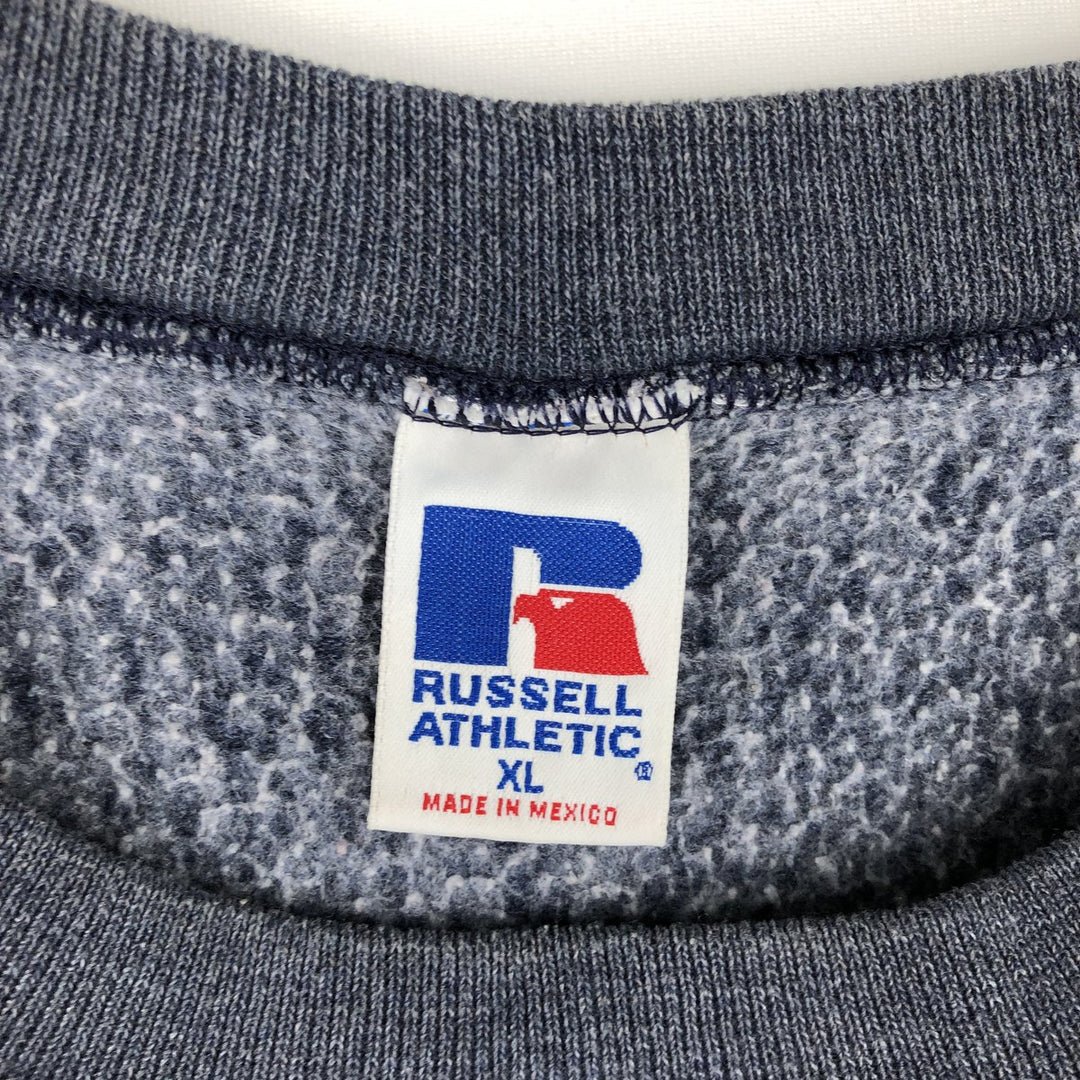 90'S Russell plain blank sweatshirt, sweatshirt, men's XL size, vintage cotton blue type Vintage Second Hand