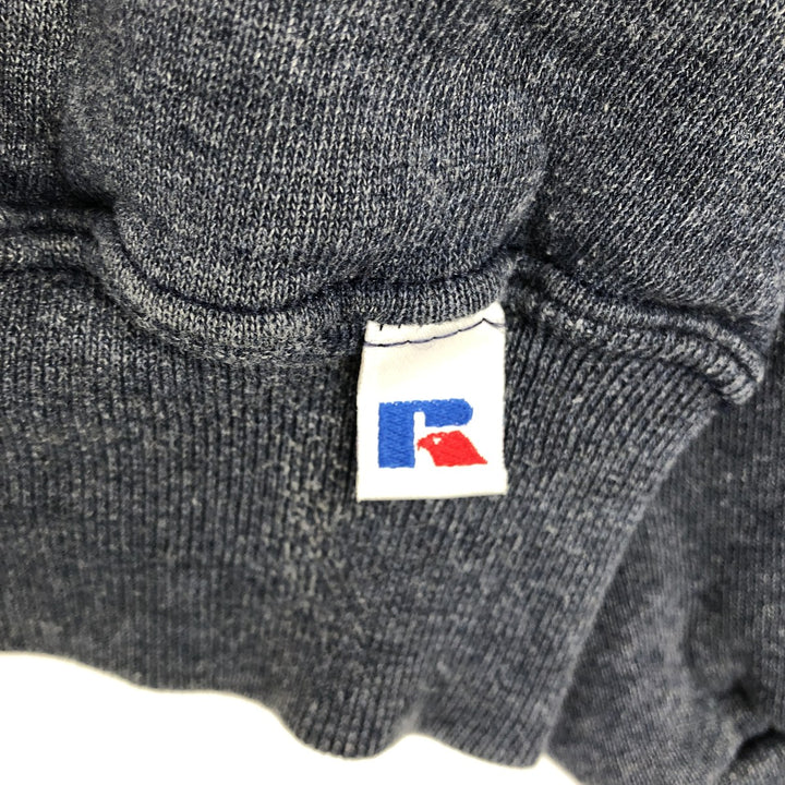 90'S Russell plain blank sweatshirt, sweatshirt, men's XL size, vintage cotton blue type Vintage Second Hand