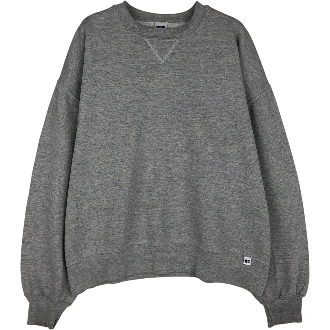 Vintage 90'S Russell ATHLETIC blank sweatshirt, made in the USA, men's size XL. cotton gray type Vintage Second Hand